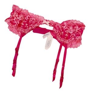 Victoria's Secret Pink Lace Garter Belt